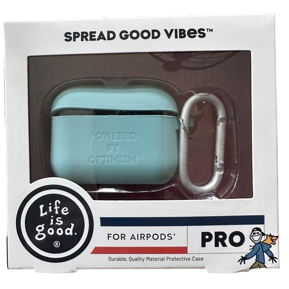 Life‎ Is Good For AirPods PRO Case Blue New Sealed